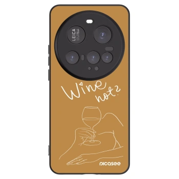 Picasee silikonowe czarne etui na Xiaomi 15 Ultra - Wine not