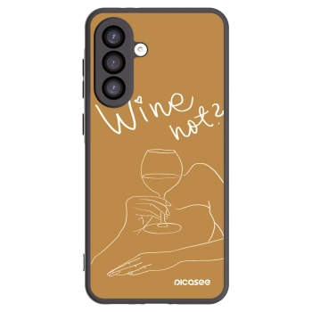 Picasee silikonowe czarne etui na Samsung Galaxy A26 5G A266B - Wine not