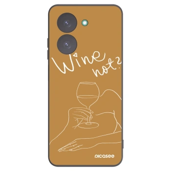 Picasee silikonowe czarne etui na Xiaomi Redmi A5 - Wine not