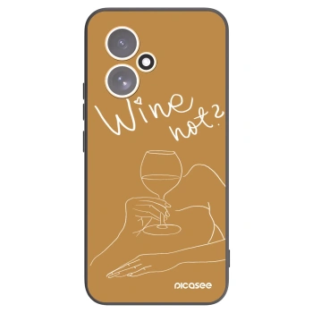 Picasee silikonowe czarne etui na Honor 400 5G - Wine not