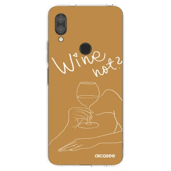 Picasee silikonowe przeźroczyste etui na Xiaomi Redmi 7 - Wine not