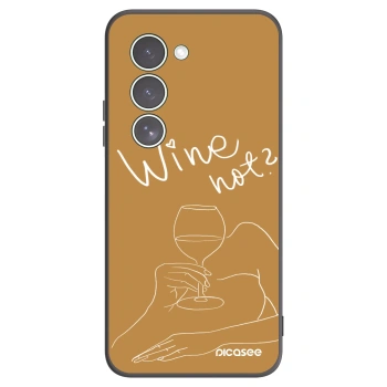 Picasee silikonowe czarne etui na Xiaomi Redmi 15 5G - Wine not