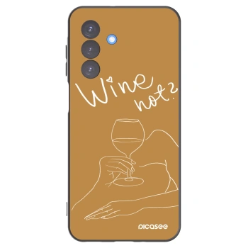 Picasee silikonowe czarne etui na Samsung Galaxy A17 5G - Wine not