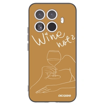 Picasee silikonowe czarne etui na Xiaomi 15T Pro - Wine not
