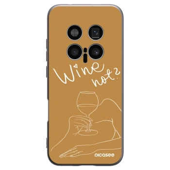 Picasee silikonowe czarne etui na Honor Magic8 Pro 5G - Wine not