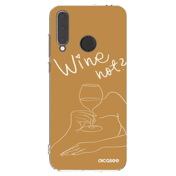 Picasee silikonowe przeźroczyste etui na Honor 20 Lite - Wine not