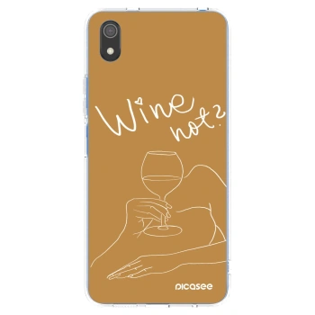 Picasee silikonowe przeźroczyste etui na Xiaomi Redmi 7A - Wine not
