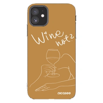 Picasee silikonowe przeźroczyste etui na Apple iPhone 11 - Wine not