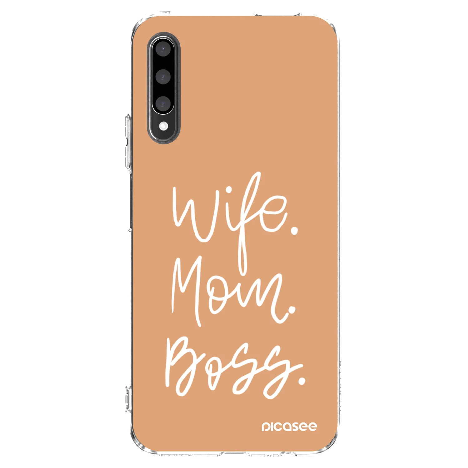 Picasee silikonowe przeźroczyste etui na Honor 9X Pro - Boss Mama