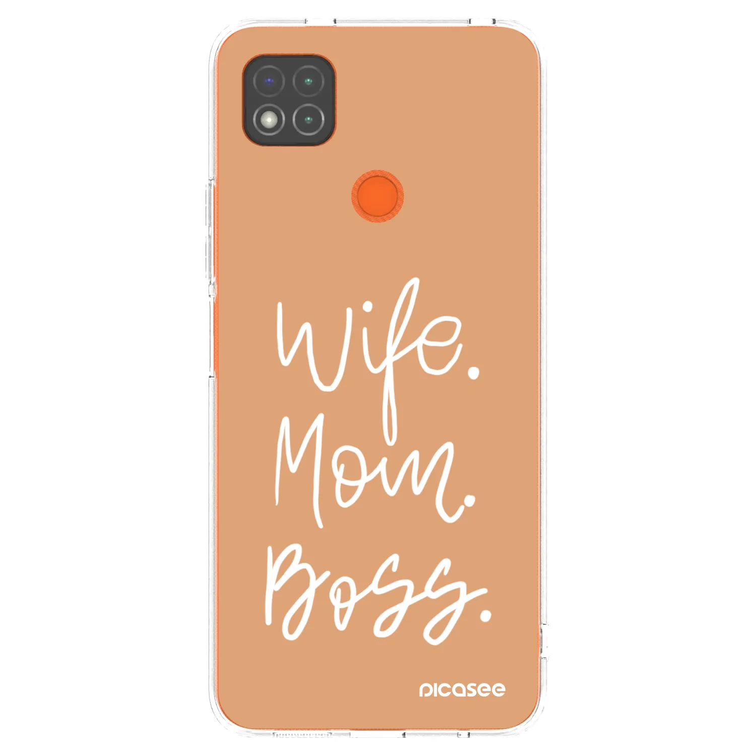 Picasee silikonowe przeźroczyste etui na Xiaomi Redmi 9C - Boss Mama