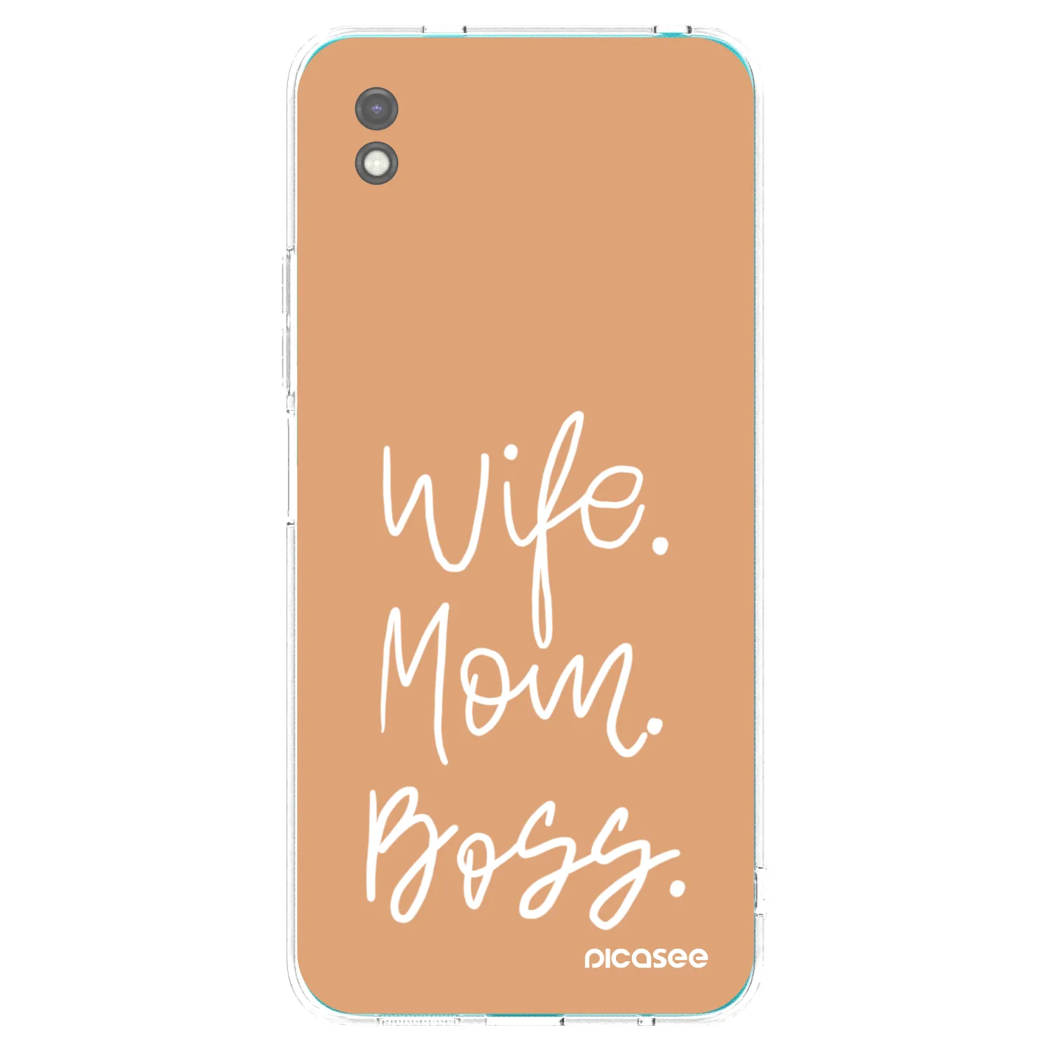 Picasee silikonowe czarne etui na Xiaomi Redmi 9A - Boss Mama