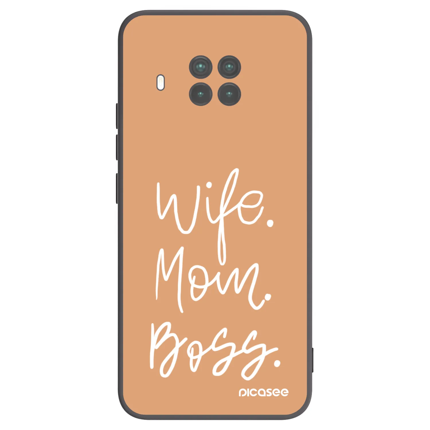 Picasee silikonowe czarne etui na Xiaomi Mi 10T Lite - Boss Mama