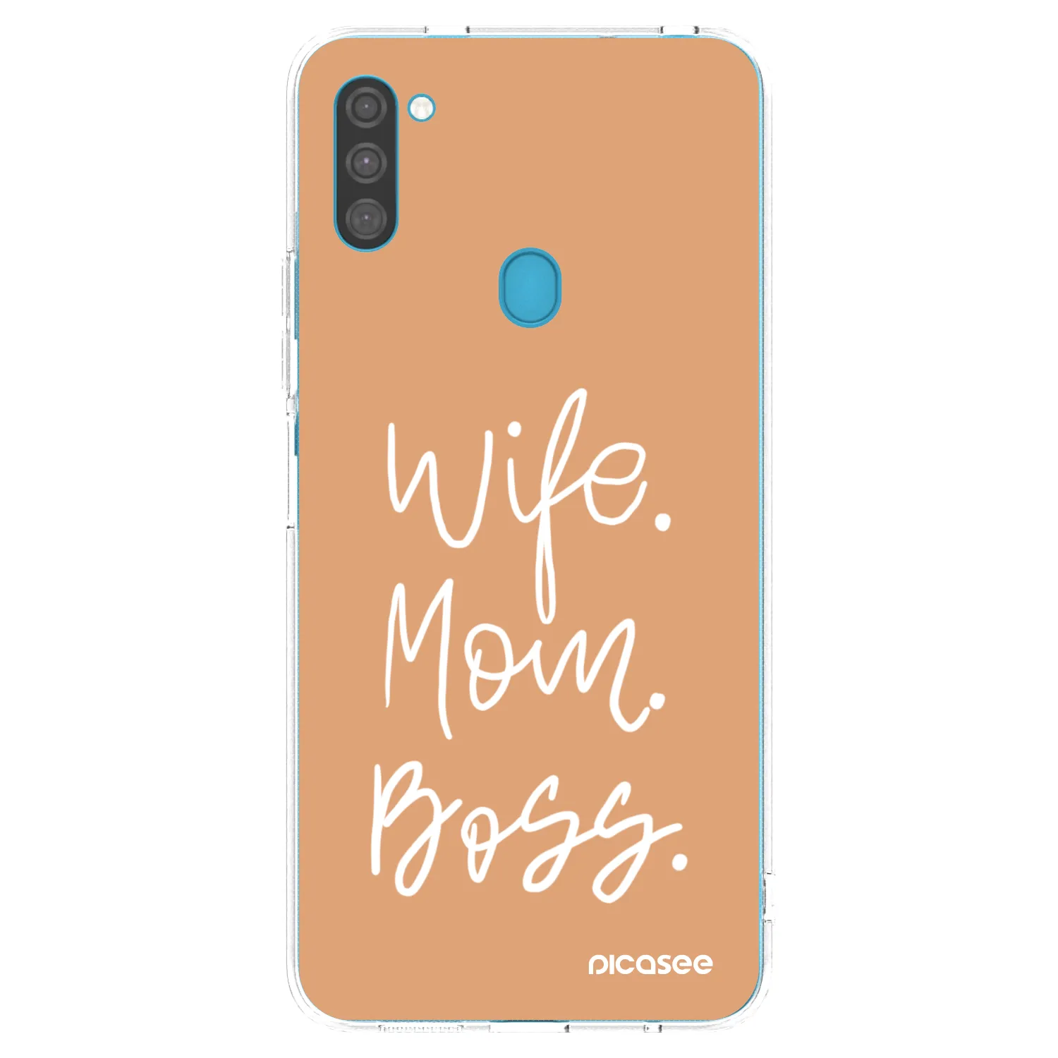 Picasee silikonowe przeźroczyste etui na Samsung Galaxy M11 - Boss Mama