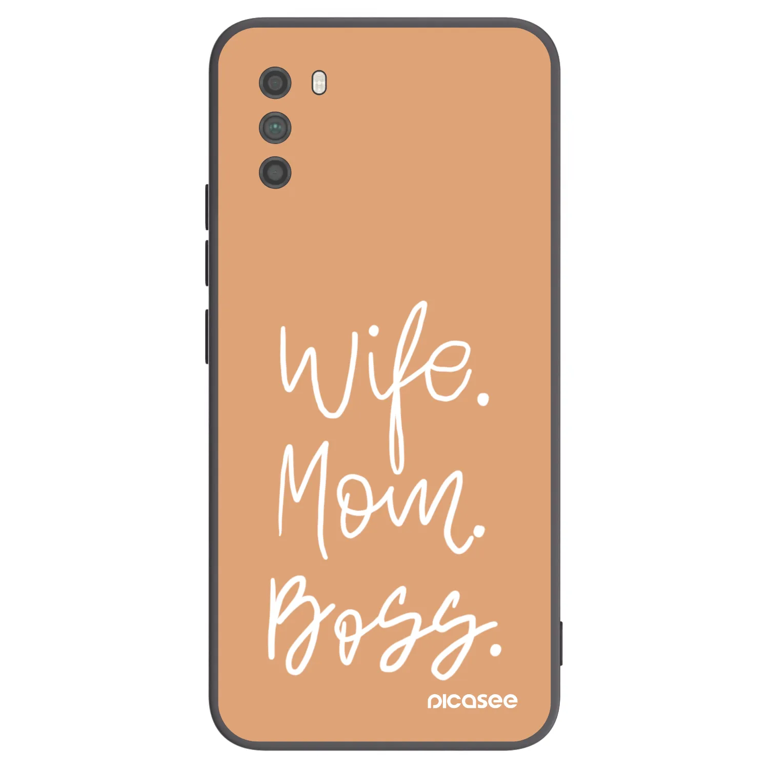Picasee silikonowe czarne etui na Xiaomi Poco M3 - Boss Mama