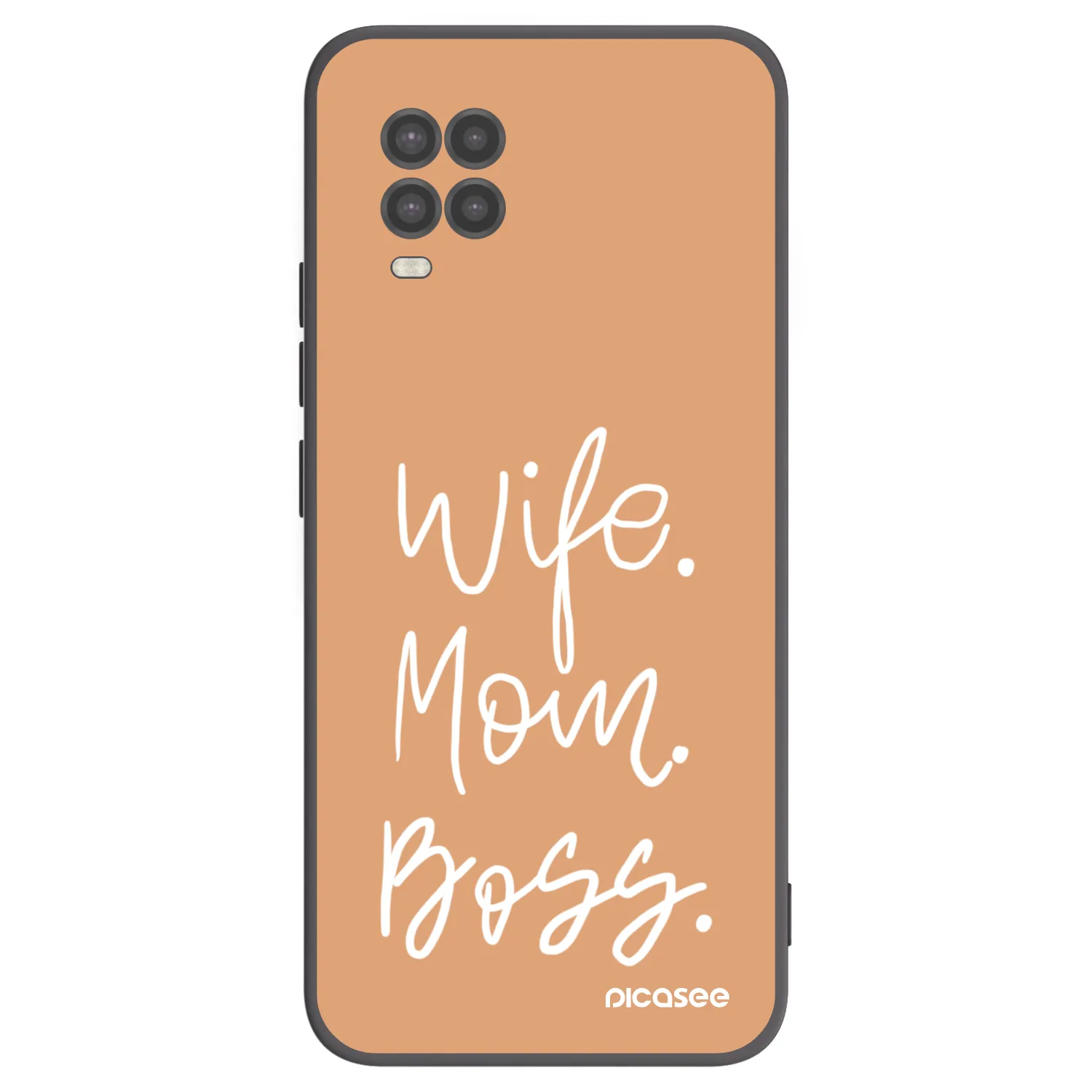 Picasee silikonowe czarne etui na Xiaomi Mi 10 Lite - Boss Mama