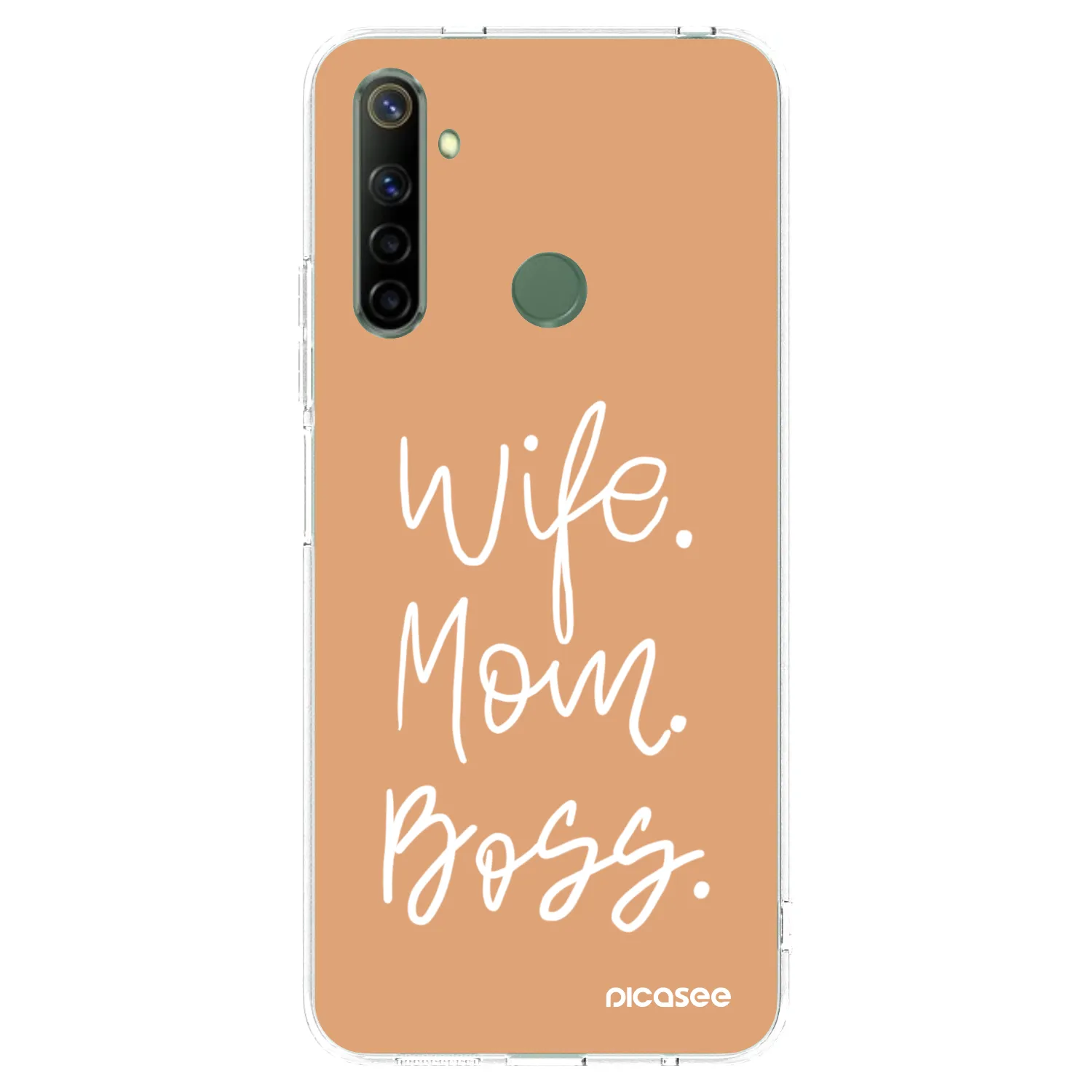 Picasee silikonowe przeźroczyste etui na Realme 6i - Boss Mama