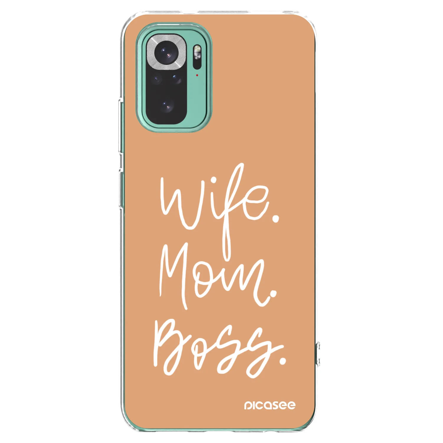 Picasee silikonowe przeźroczyste etui na Xiaomi Redmi Note 10 Pro - Boss Mama