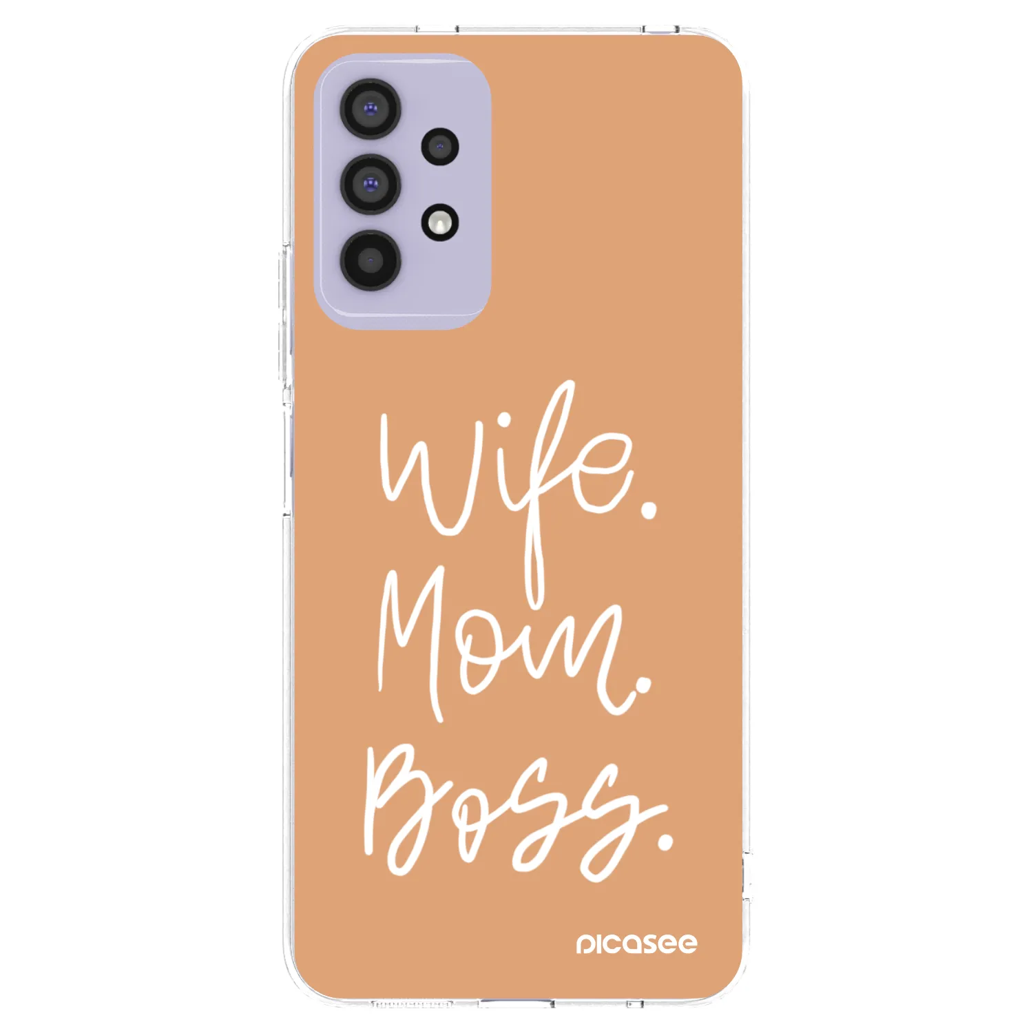 Picasee silikonowe przeźroczyste etui na Samsung Galaxy A32 4G SM-A325F - Boss Mama
