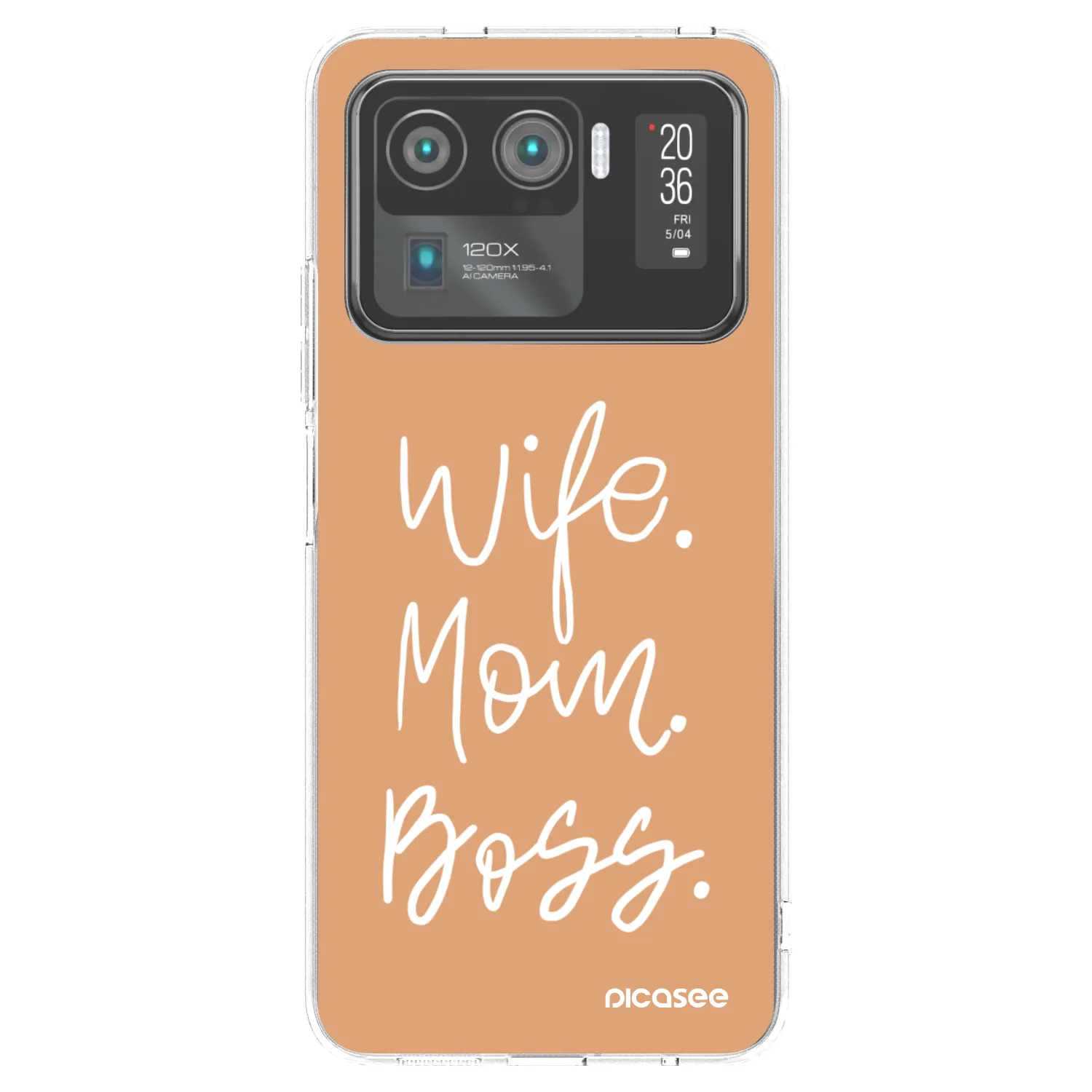 Picasee silikonowe przeźroczyste etui na Xiaomi Mi 11 Ultra - Boss Mama