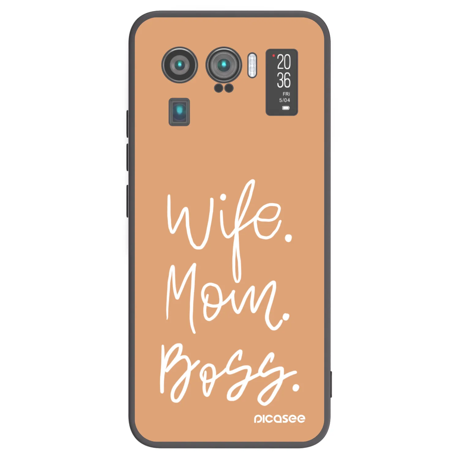 Picasee silikonowe czarne etui na Xiaomi Mi 11 Ultra - Boss Mama
