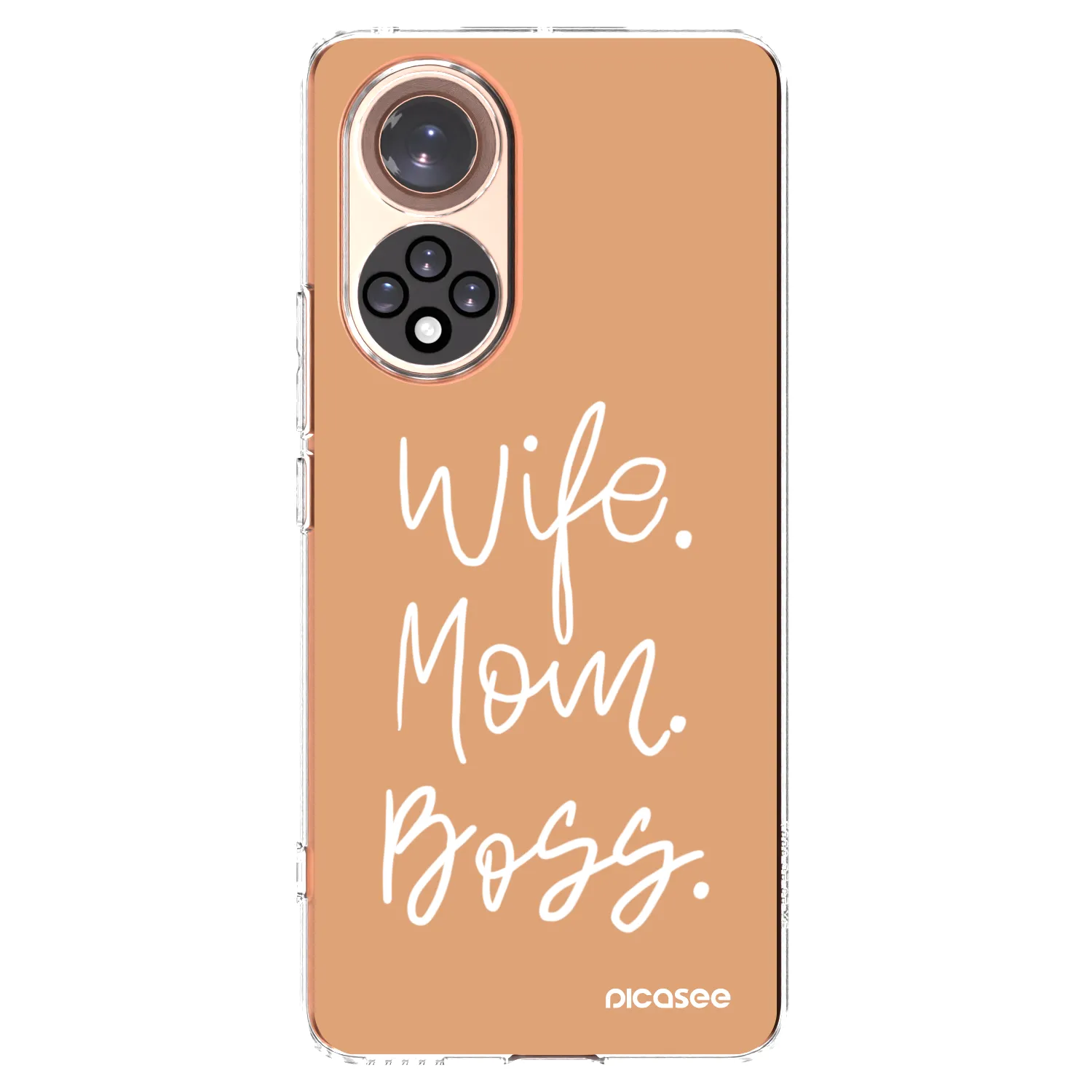 Picasee silikonowe przeźroczyste etui na Honor 50 5G - Boss Mama