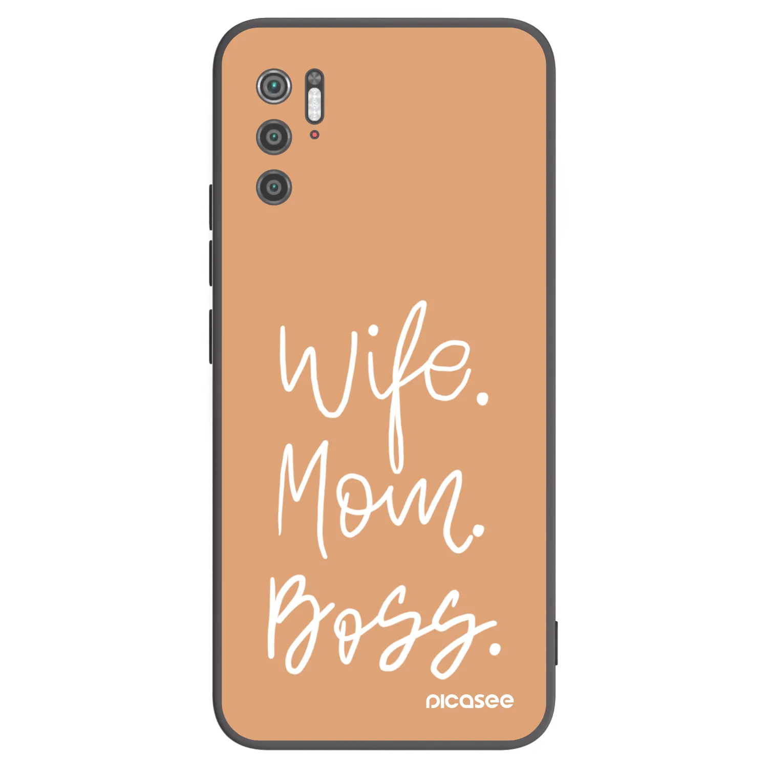 Picasee silikonowe czarne etui na Xiaomi Poco M3 Pro 5G - Boss Mama