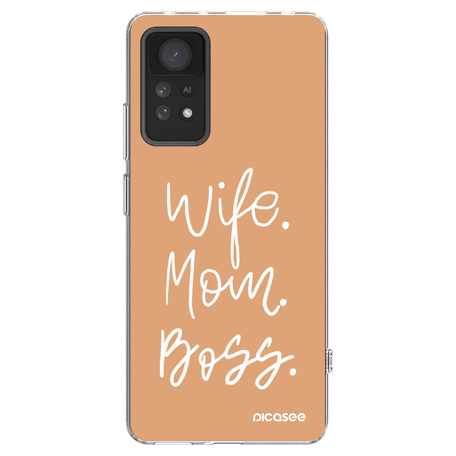 Picasee silikonowe przeźroczyste etui na Xiaomi Redmi Note 11 Pro - Boss Mama