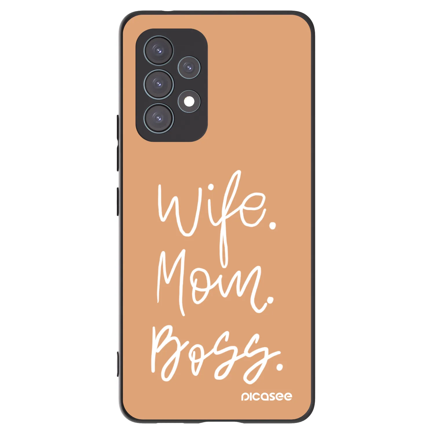 Picasee silikonowe czarne etui na Samsung Galaxy A53 5G A536 - Boss Mama