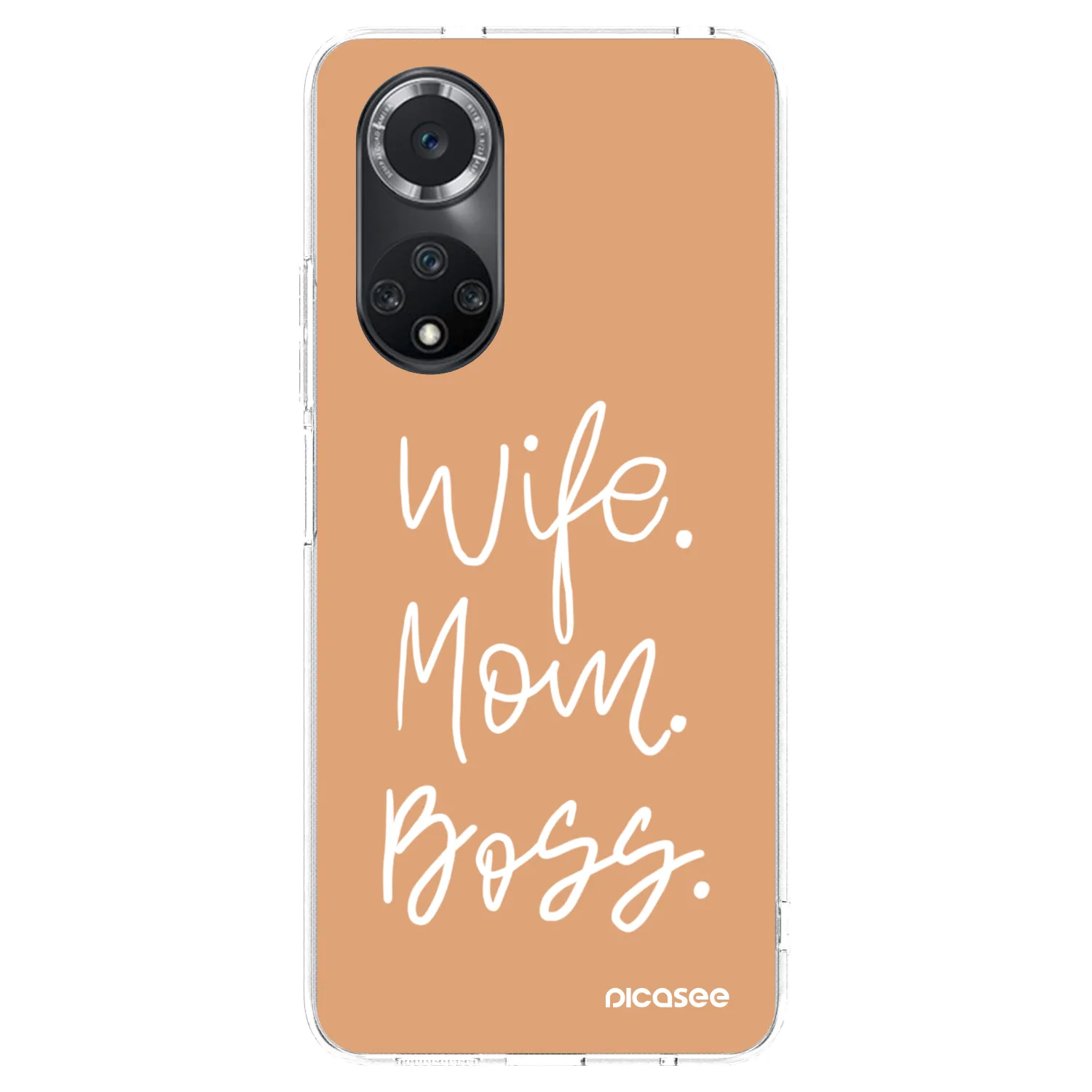 Picasee silikonowe przeźroczyste etui na Huawei Nova 9 SE - Boss Mama