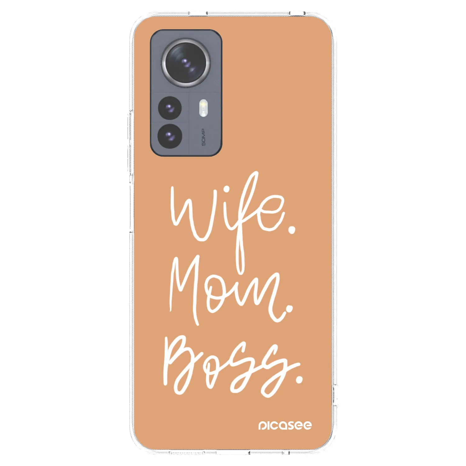 Picasee silikonowe przeźroczyste etui na Xiaomi 12 Pro - Boss Mama