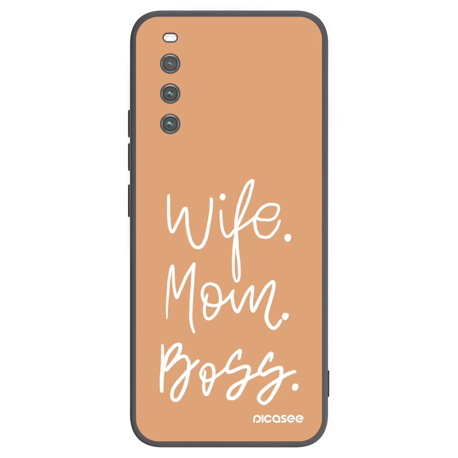 Picasee silikonowe czarne etui na Sony Xperia 10 IV 5G - Boss Mama