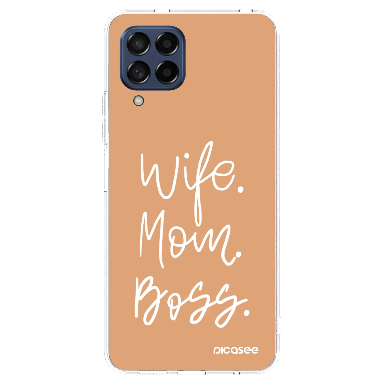 Picasee silikonowe przeźroczyste etui na Samsung Galaxy M53 5G - Boss Mama