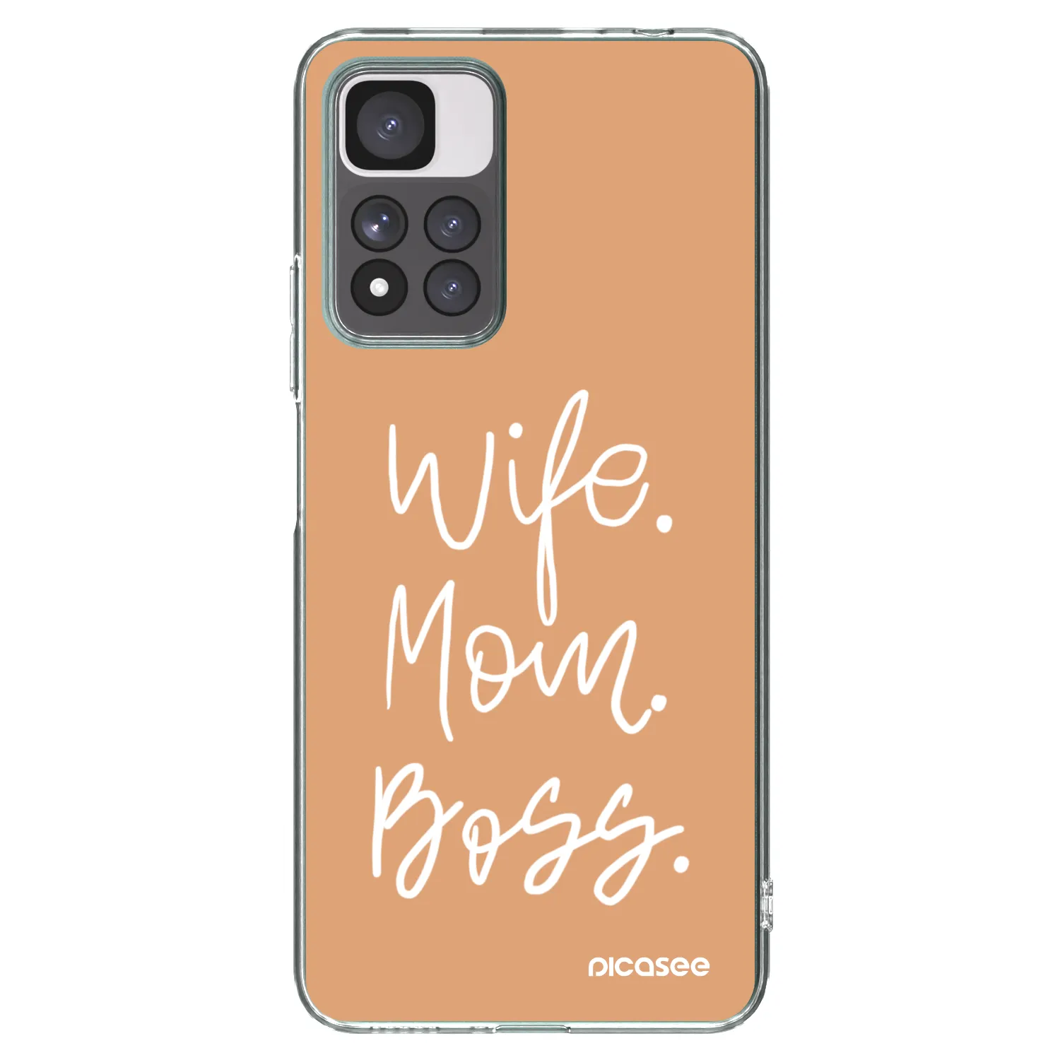 Picasee silikonowe przeźroczyste etui na Xiaomi Redmi Note 11 Pro+ 5G - Boss Mama