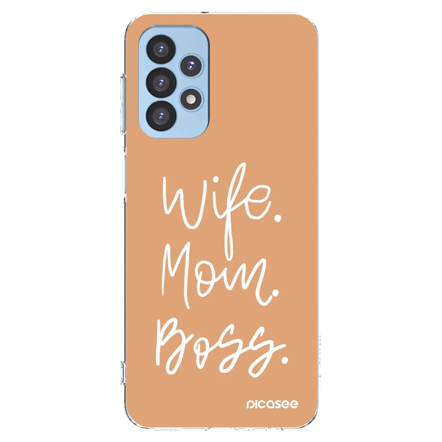 Picasee silikonowe przeźroczyste etui na Samsung Galaxy A23 A235F 4G - Boss Mama