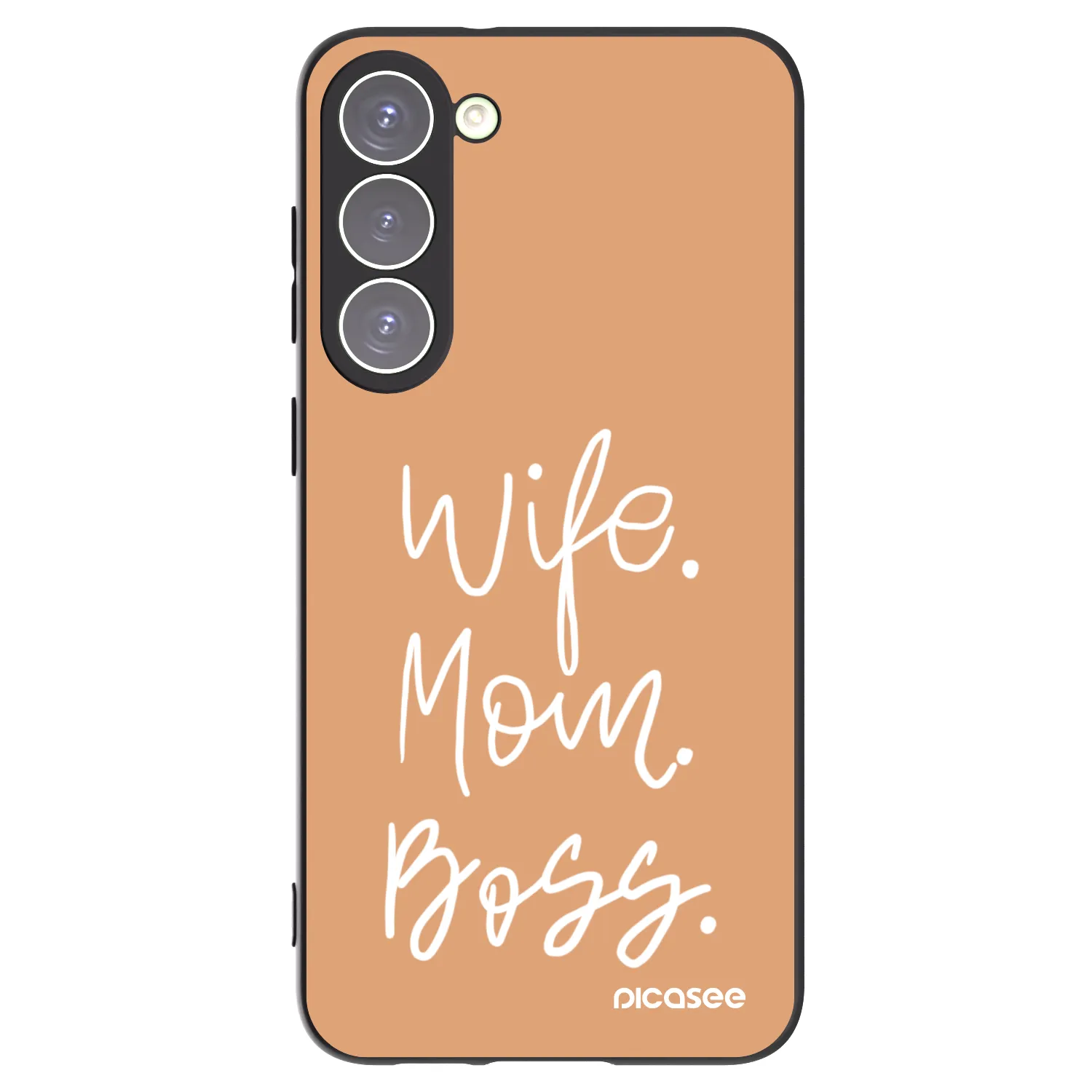 Picasee silikonowe czarne etui na Samsung Galaxy S23+ 5G - Boss Mama