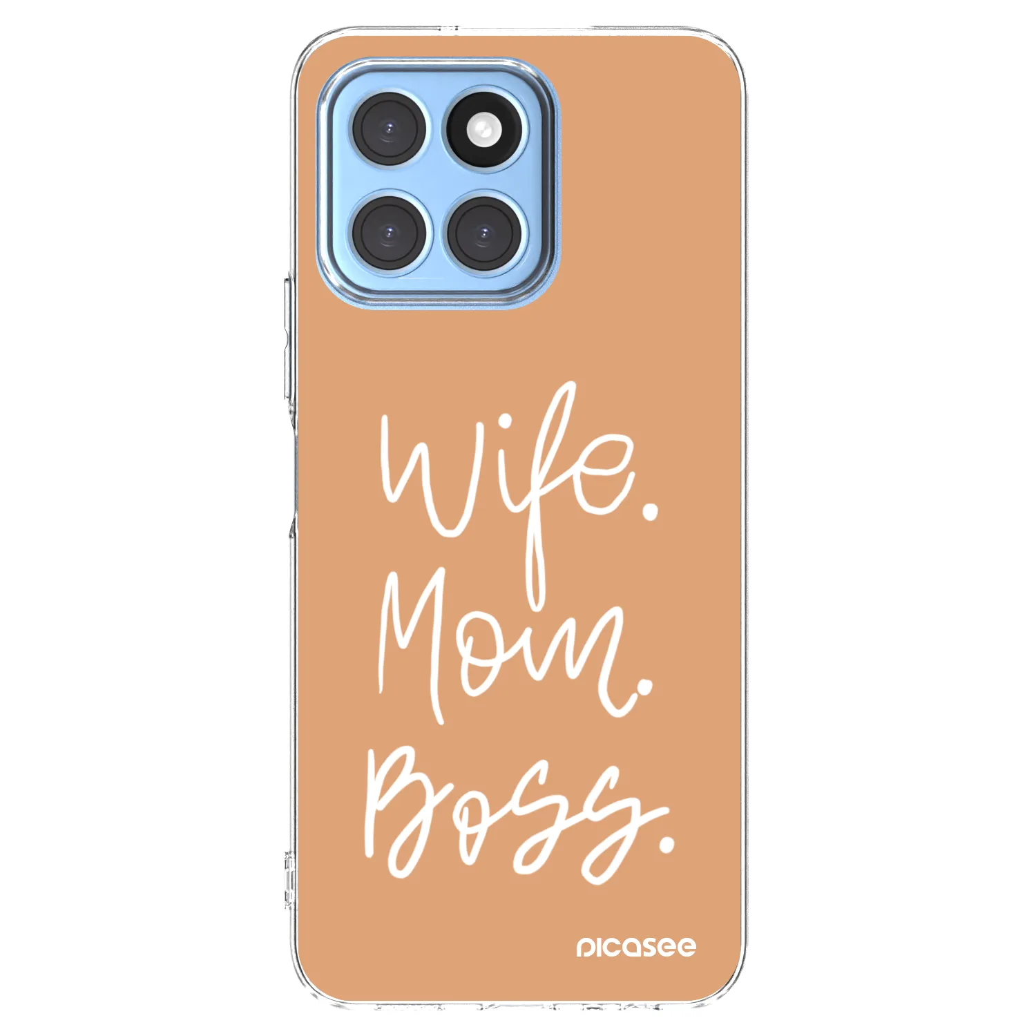 Picasee silikonowe przeźroczyste etui na Honor X8 5G - Boss Mama