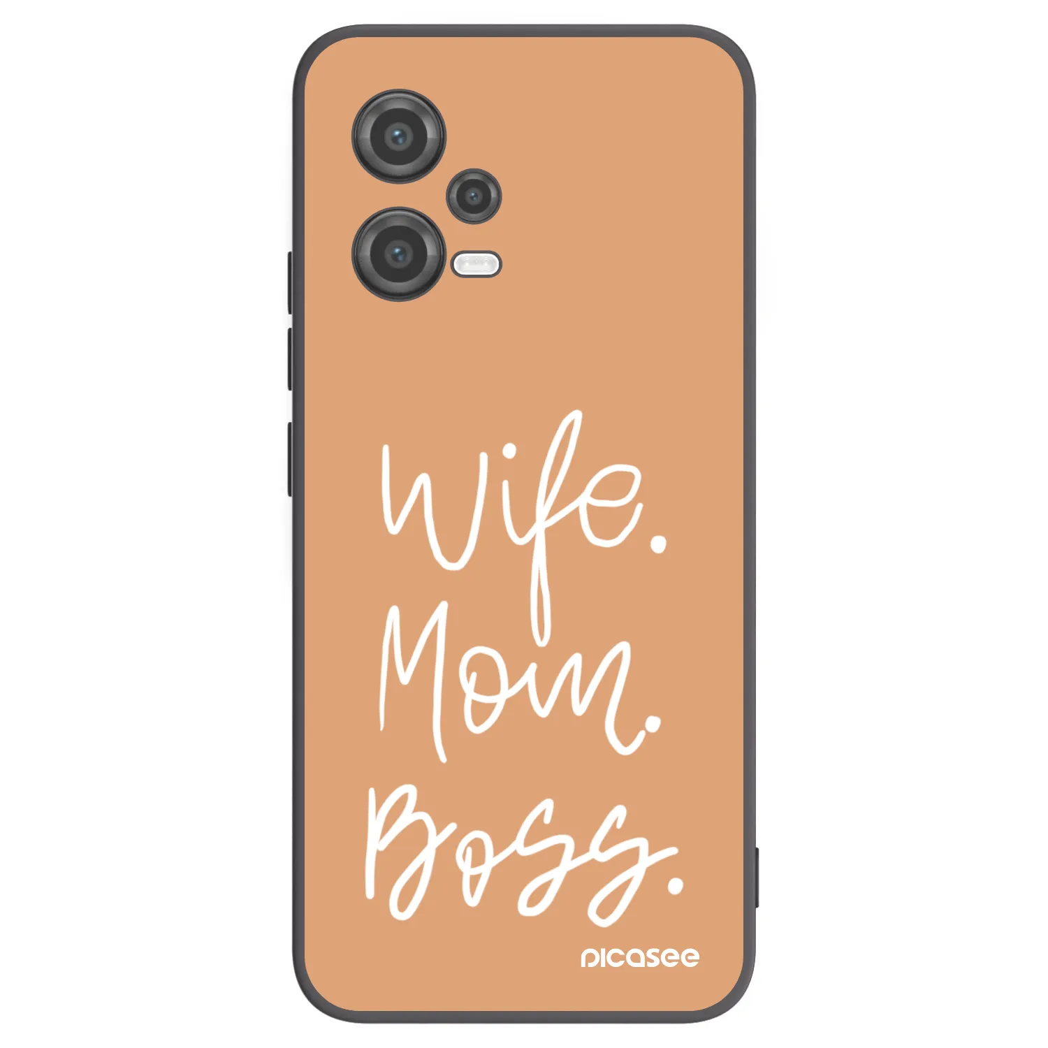 Picasee silikonowe czarne etui na Xiaomi Poco X5 - Boss Mama