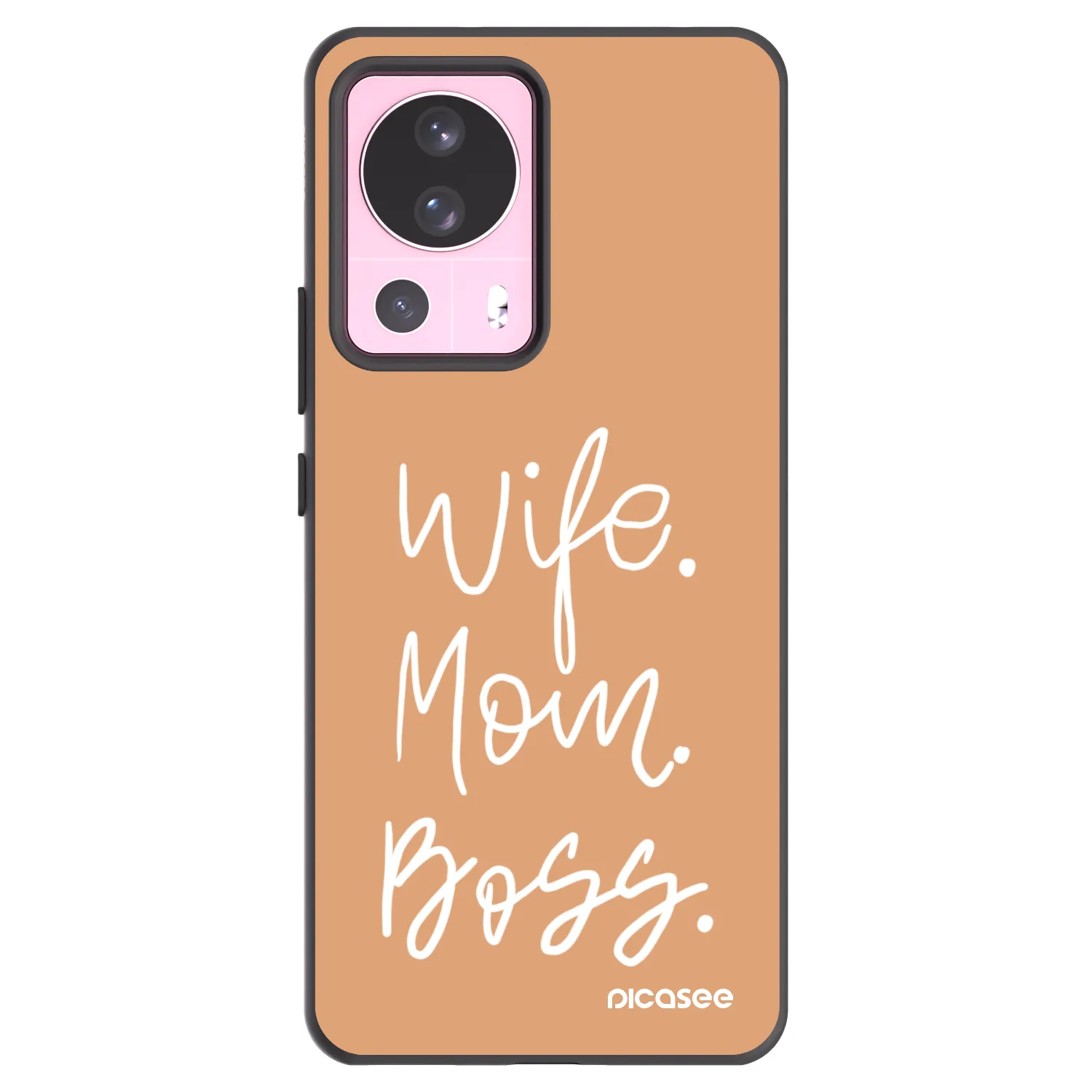 Picasee silikonowe czarne etui na Xiaomi 13 Lite - Boss Mama