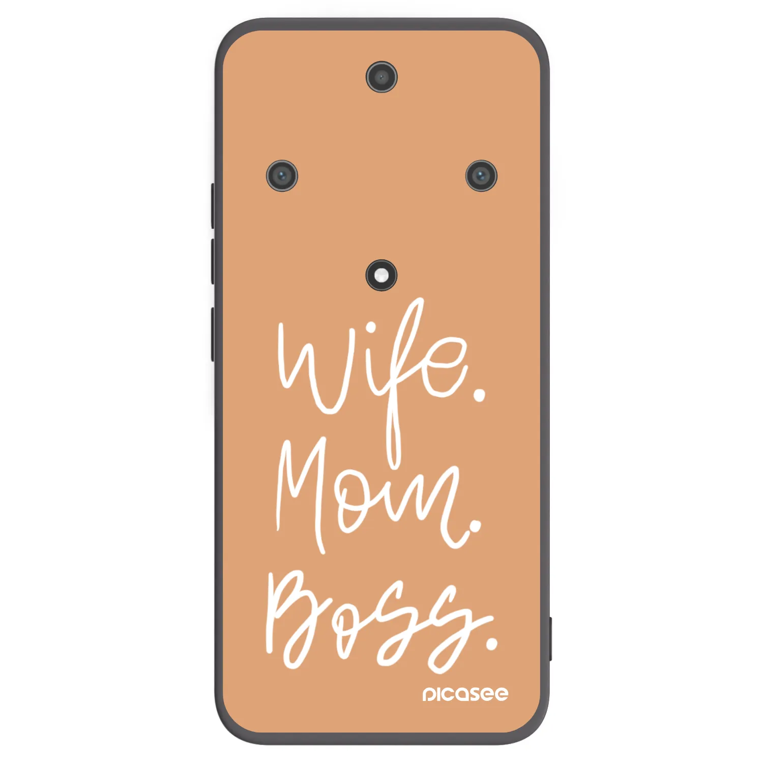 Picasee silikonowe czarne etui na Honor Magic5 Lite 5G - Boss Mama