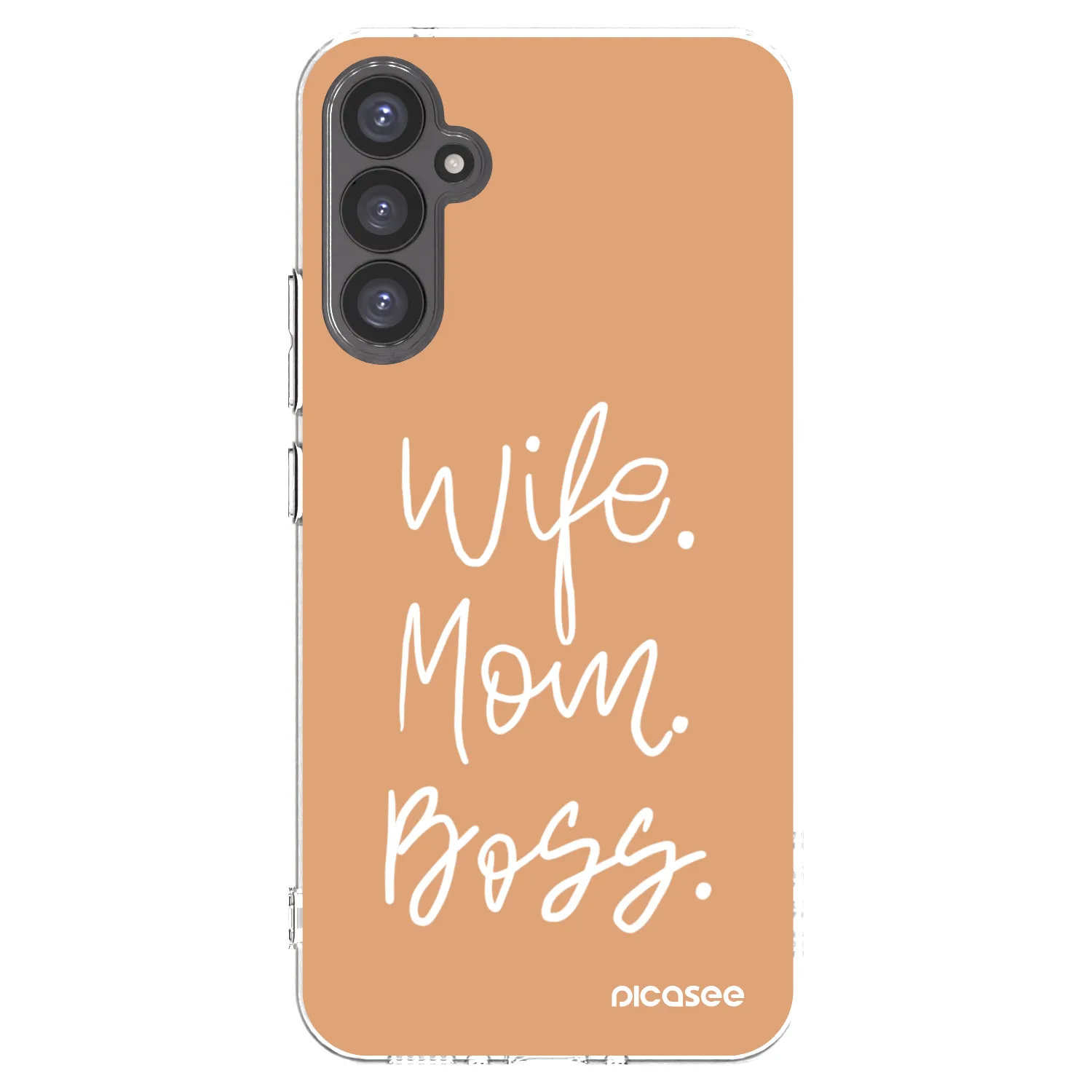 Picasee silikonowe przeźroczyste etui na Samsung Galaxy A34 5G A346B - Boss Mama