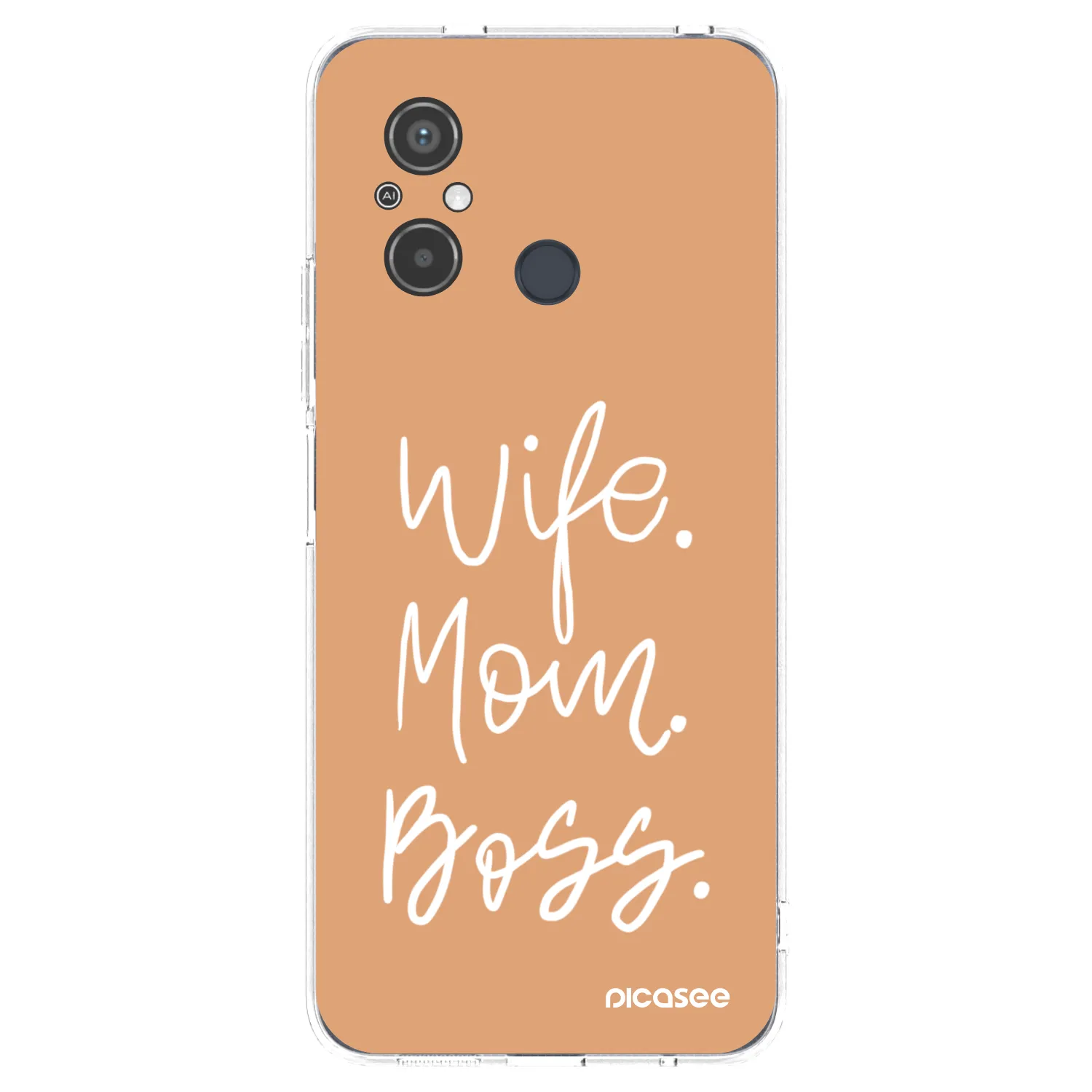 Picasee silikonowe przeźroczyste etui na Xiaomi Redmi 12C - Boss Mama