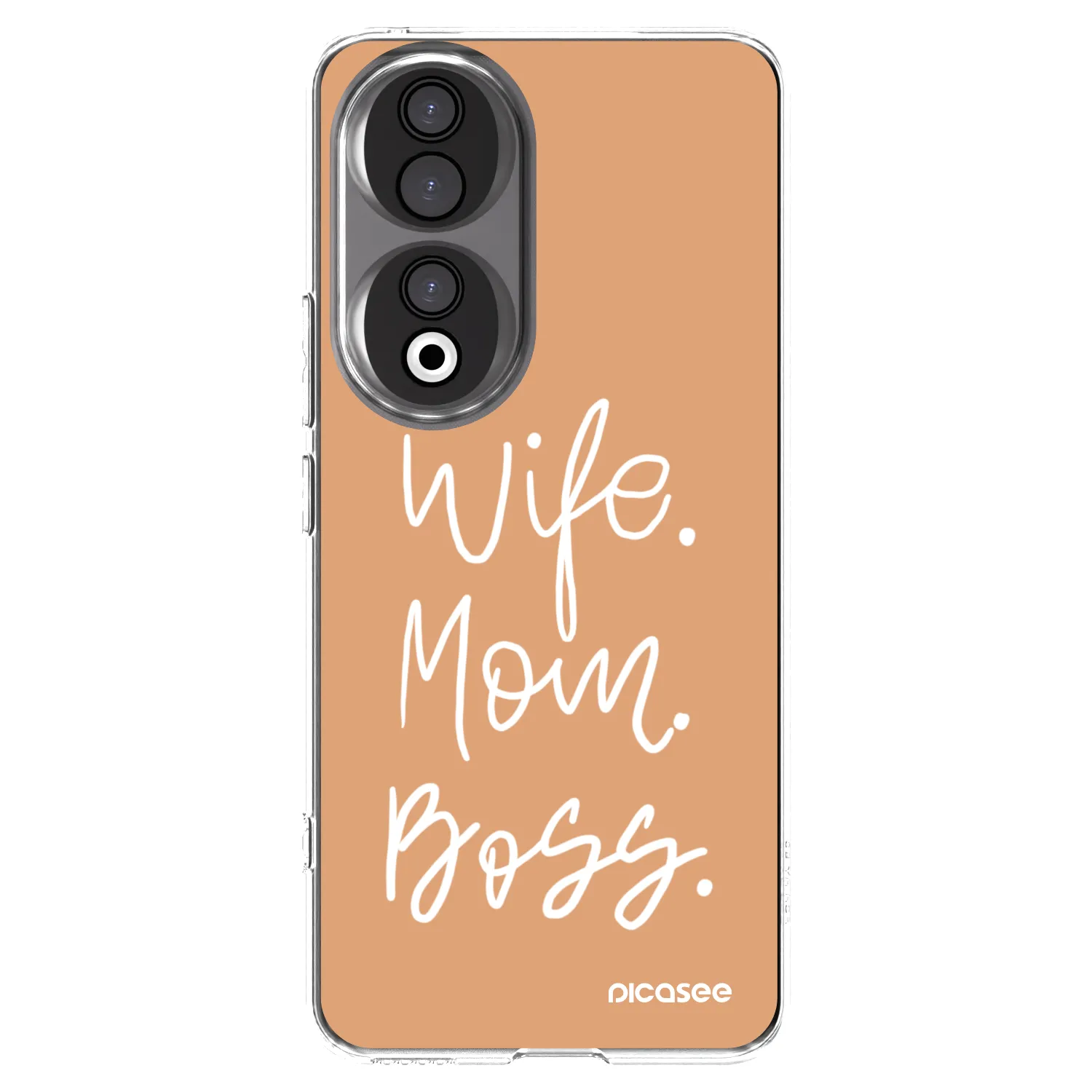 Picasee silikonowe przeźroczyste etui na Honor 90 5G - Boss Mama