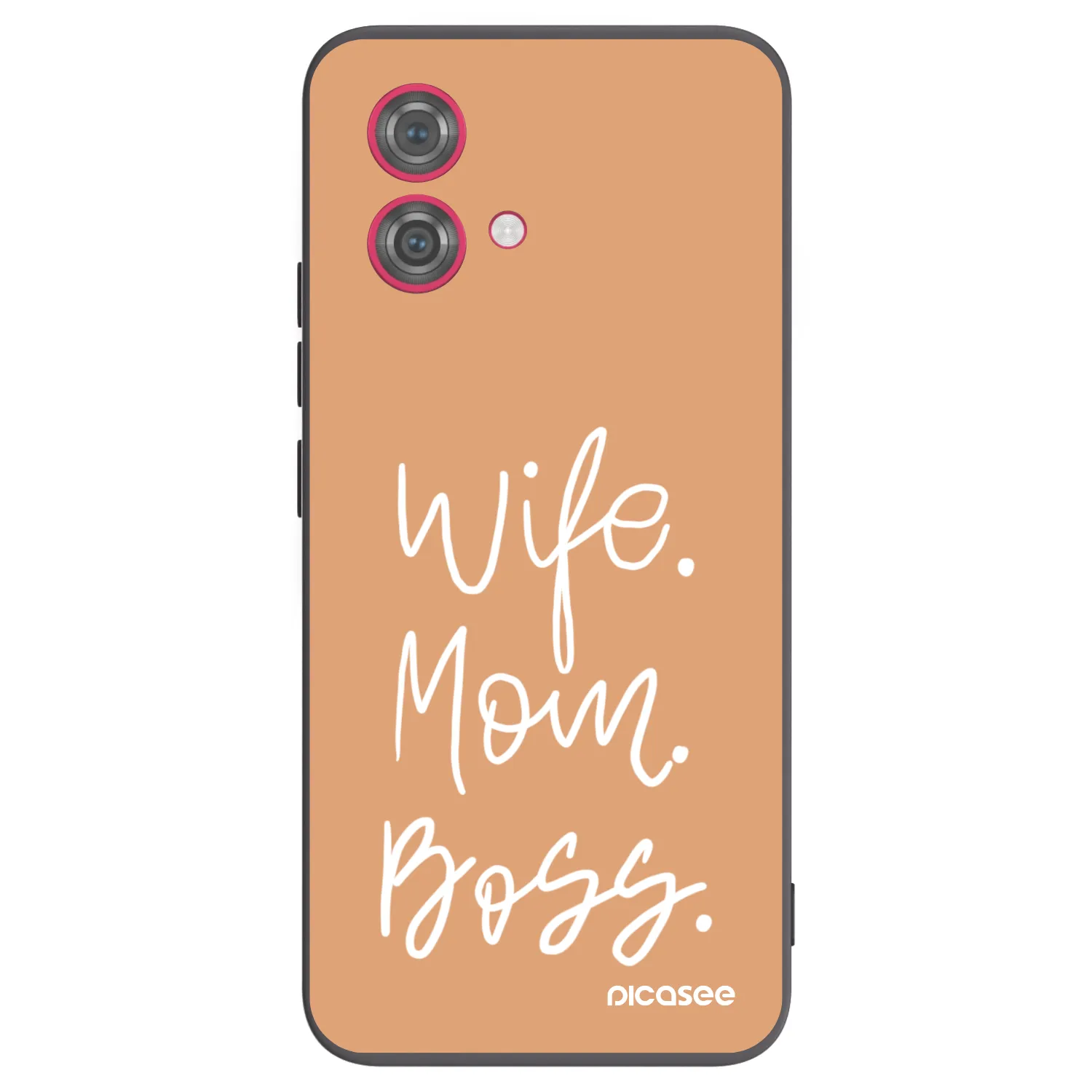 Picasee silikonowe czarne etui na Motorola Moto G84 5G - Boss Mama