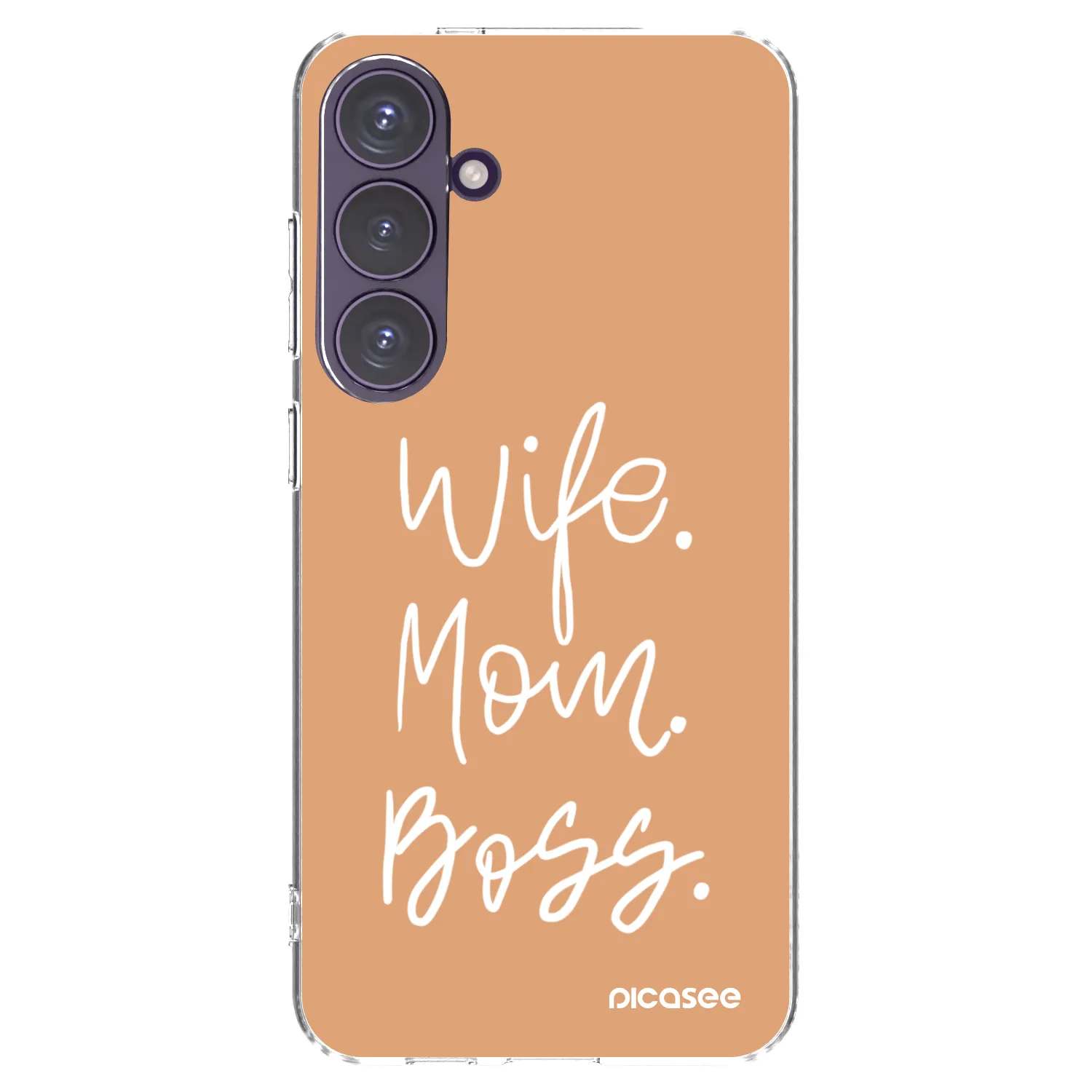 Picasee silikonowe przeźroczyste etui na Samsung Galaxy S24+ S926B 5G - Boss Mama