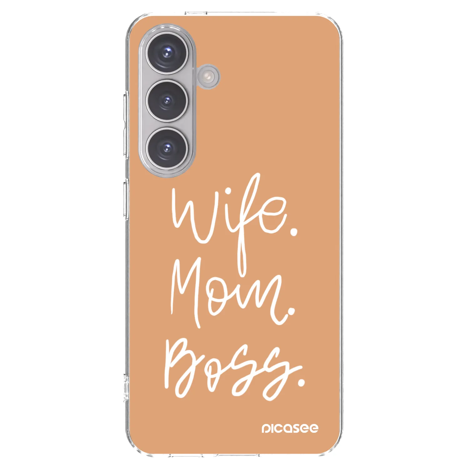Picasee silikonowe przeźroczyste etui na Samsung Galaxy S24 S921B 5G - Boss Mama