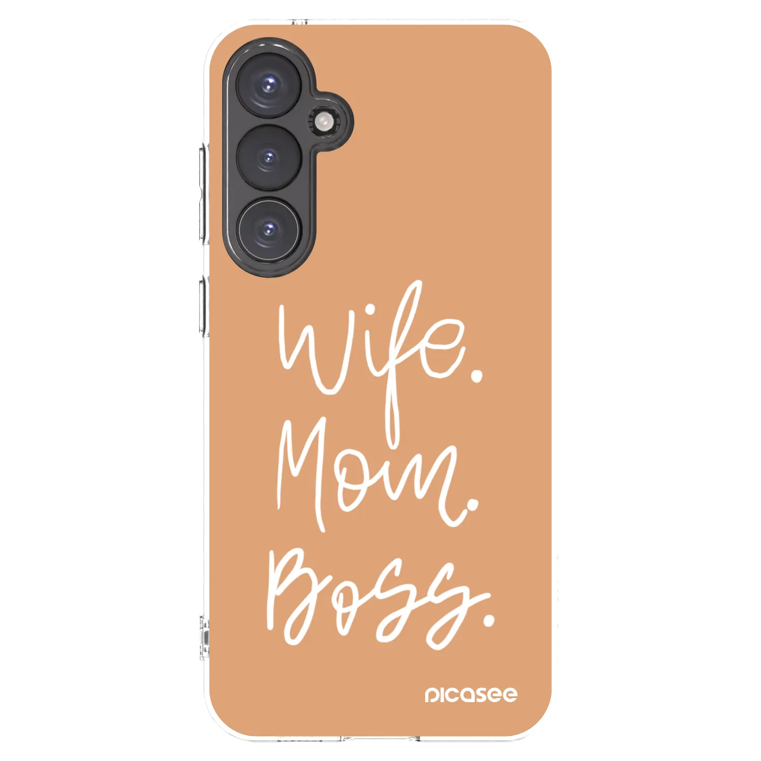 Picasee silikonowe przeźroczyste etui na Samsung Galaxy S23 FE S711B - Boss Mama