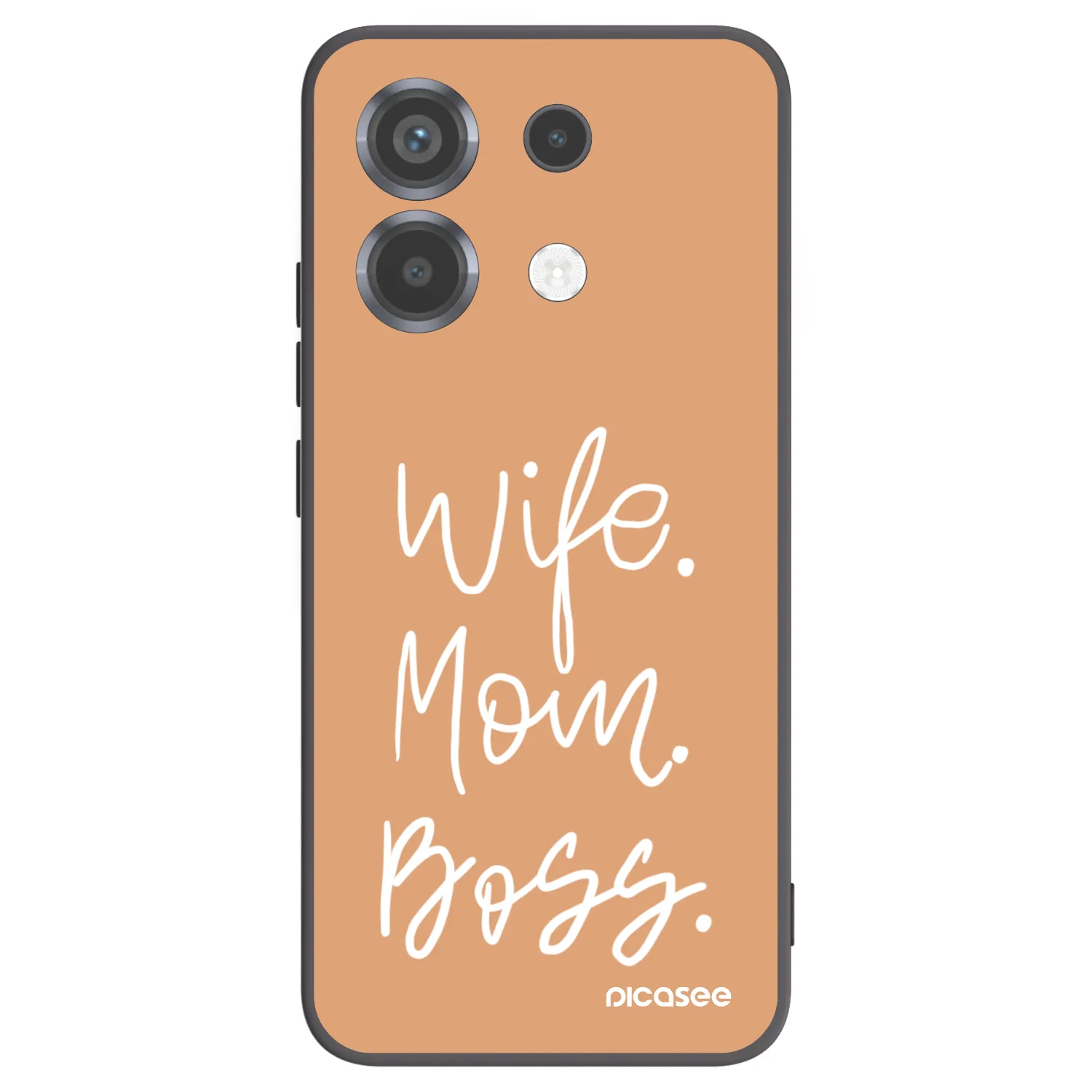 Picasee silikonowe czarne etui na Xiaomi Poco X6 - Boss Mama