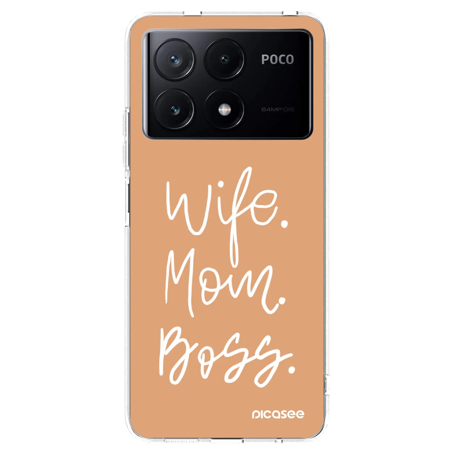 Picasee silikonowe przeźroczyste etui na Xiaomi Poco X6 Pro - Boss Mama