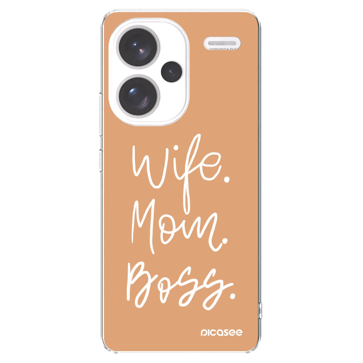 Picasee silikonowe przeźroczyste etui na Xiaomi Redmi Note 13 Pro+ 5G - Boss Mama