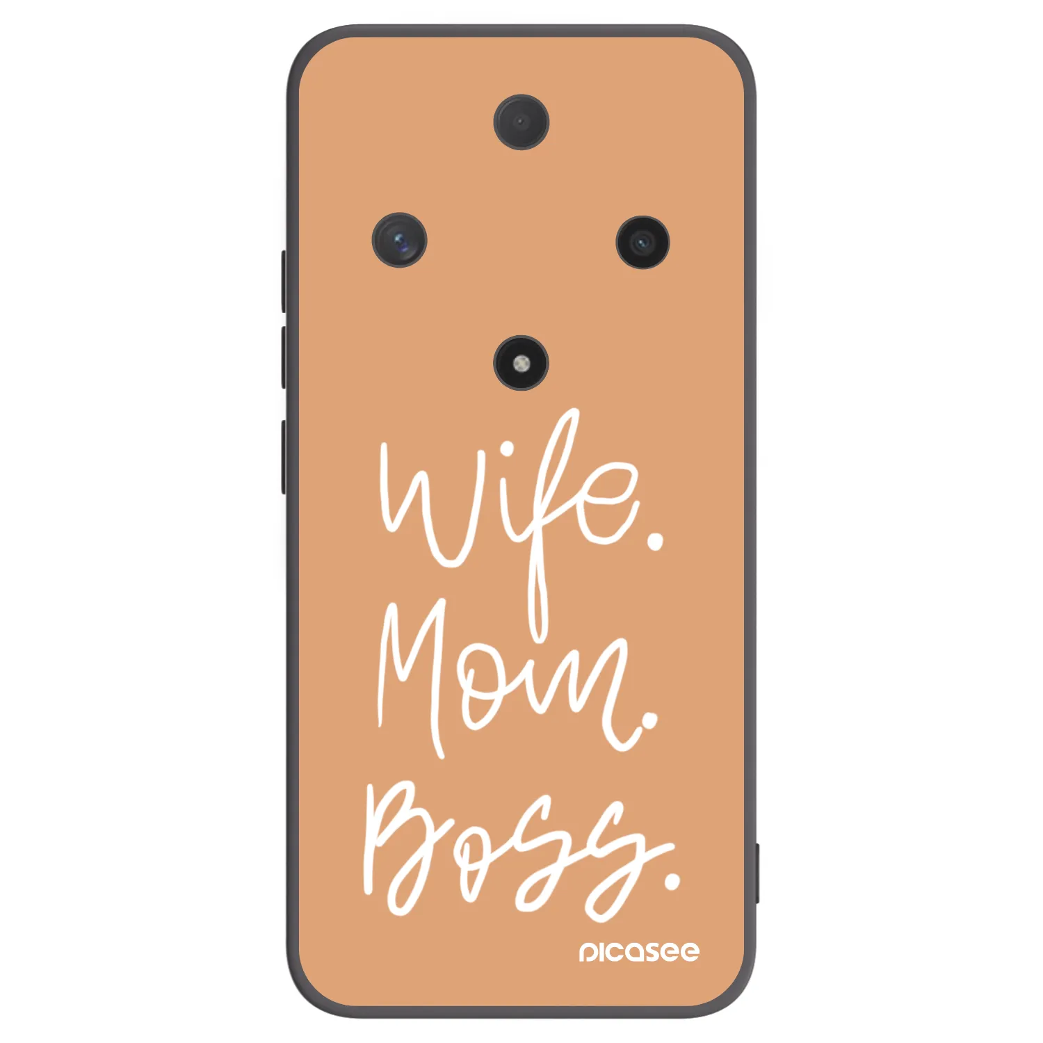 Picasee silikonowe czarne etui na Honor Magic6 Lite 5G - Boss Mama